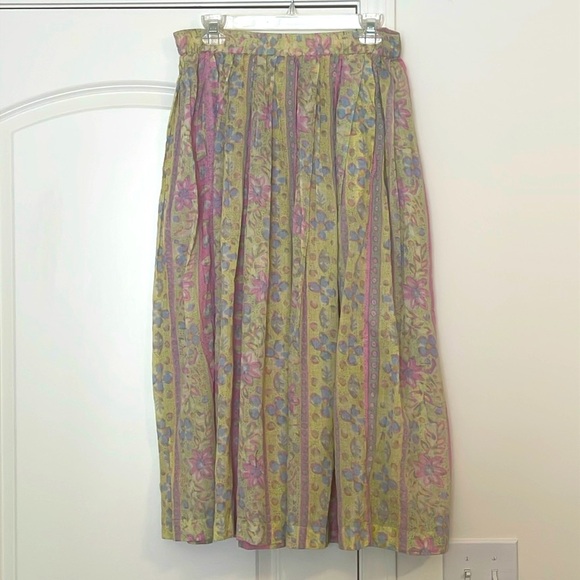 NWT Vintage Adini Sheer Skirt Cotton Lite Full India Size S/M NWT - Picture 1 of 5